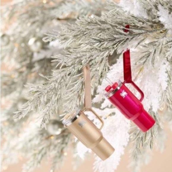 NEW Stanley Water Bottle Keychain Christmas Tree Ornament Red Delicious - Picture 5 of 10